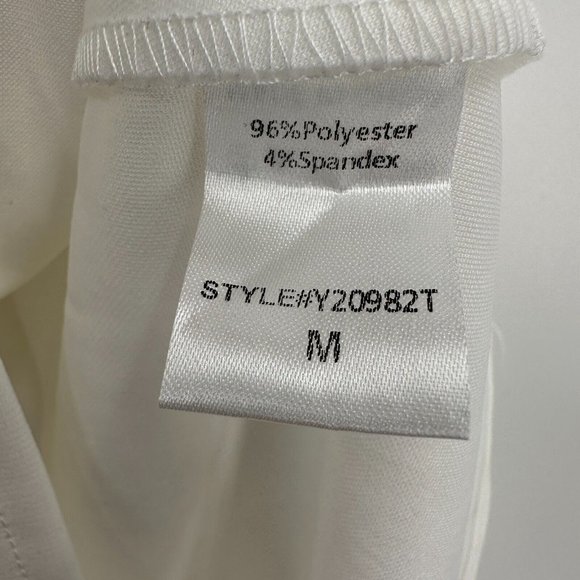 Pomander Place by Tuckernuck White Blythe Dress M Sleeveless Ruffle Collar Bow - Picture 4 of 9